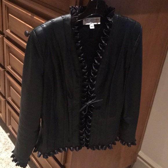 St John Collection leather jacket - Picture 2 of 4